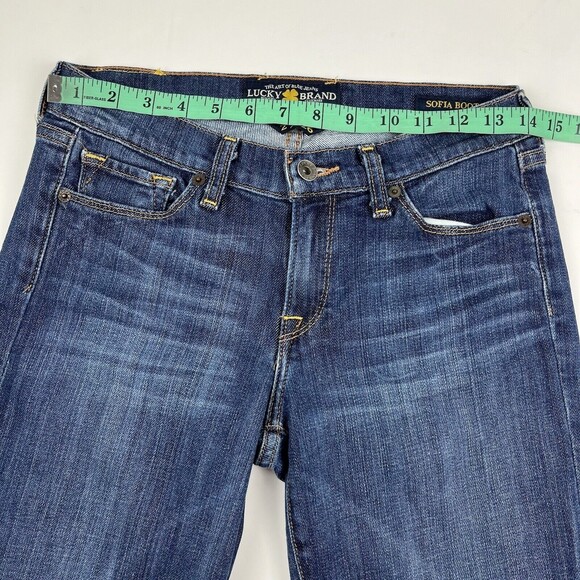 Lucky Brand Sofia Boot Cut Medium Wash Low Rise Y2K Jeans Size 2/26 - Picture 12 of 16